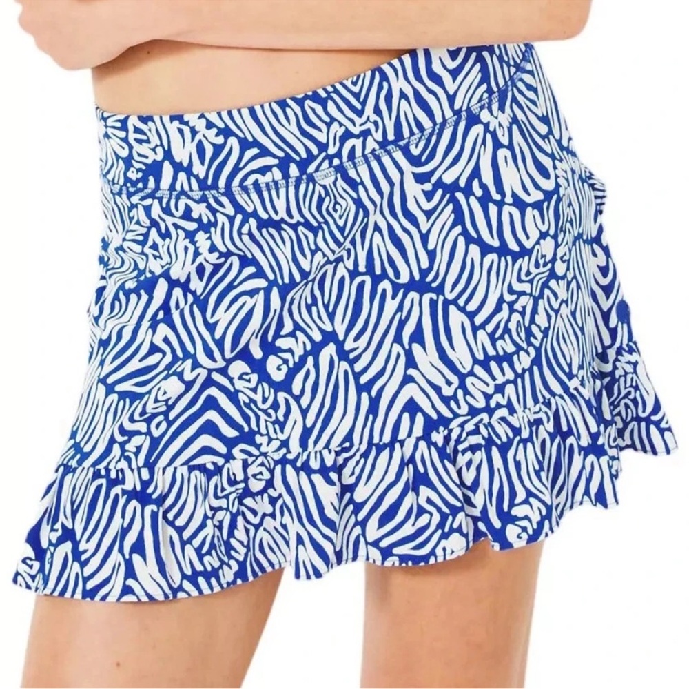 Lilly Pulitzer Womens Cascadia Skort Blue UPF 50 Luxletic